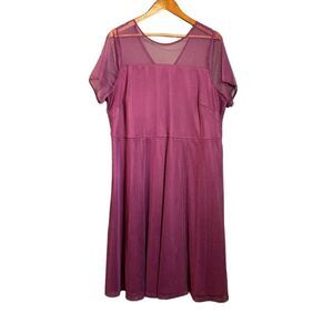 Penningtons In every story pink mesh short sleeve dress‎
